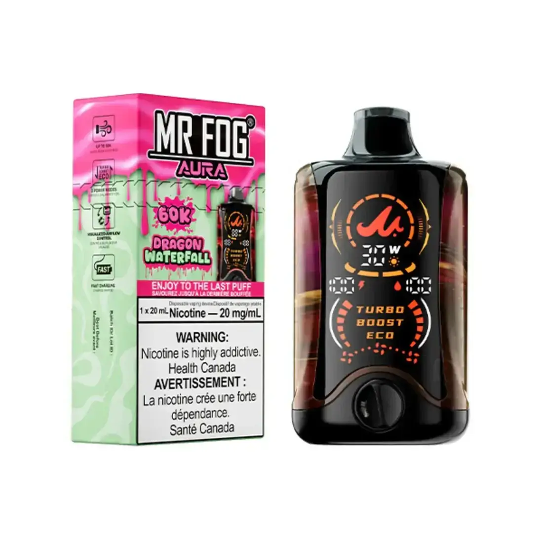 Dragon Waterfall Mr Fog Aura 60k Puffs Disposable Vape