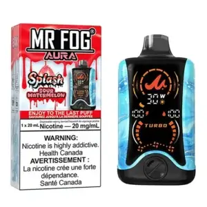 Sour Watermelon - MR Fog Aura Splash 60,000 Puffs Disposable Vape